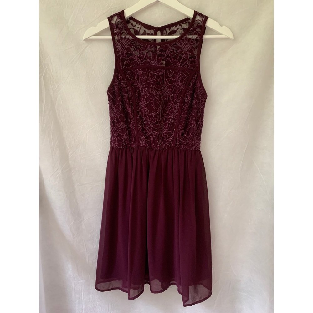 Alya Burgundy Sleeveless Dress Size XS (EUC)